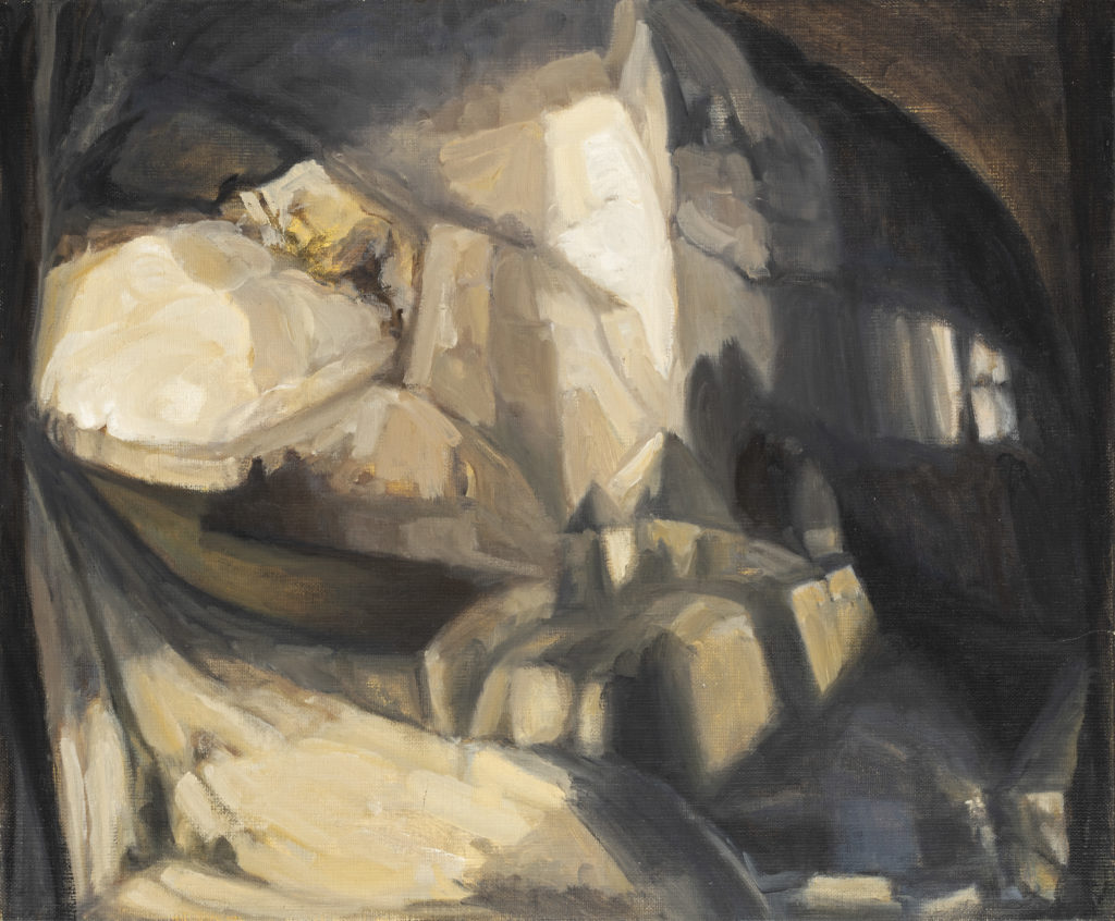 Serie de grottes - Huile sur toile - 38 x 46 - 2023